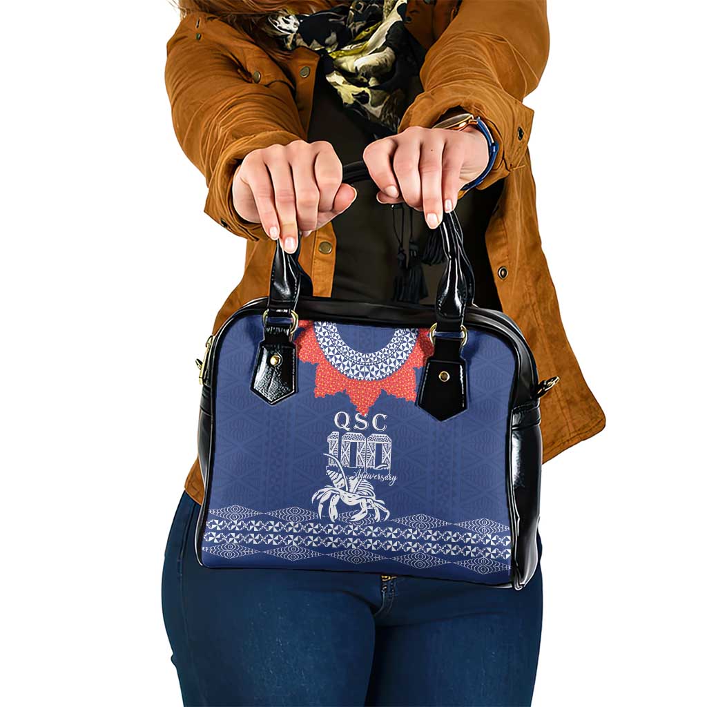 Queen Salote College 100 Years Anniversary Shoulder Handbag Tonga QSC Royal Blue - Polynesian Pride