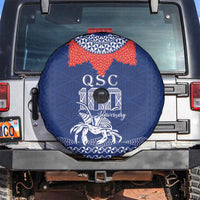 Queen Salote College 100 Years Anniversary Spare Tire Cover Tonga QSC Royal Blue - Polynesian Pride