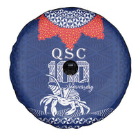 Queen Salote College 100 Years Anniversary Spare Tire Cover Tonga QSC Royal Blue - Polynesian Pride