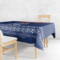 Queen Salote College 100 Years Anniversary Tablecloth Tonga QSC Royal Blue - Polynesian Pride