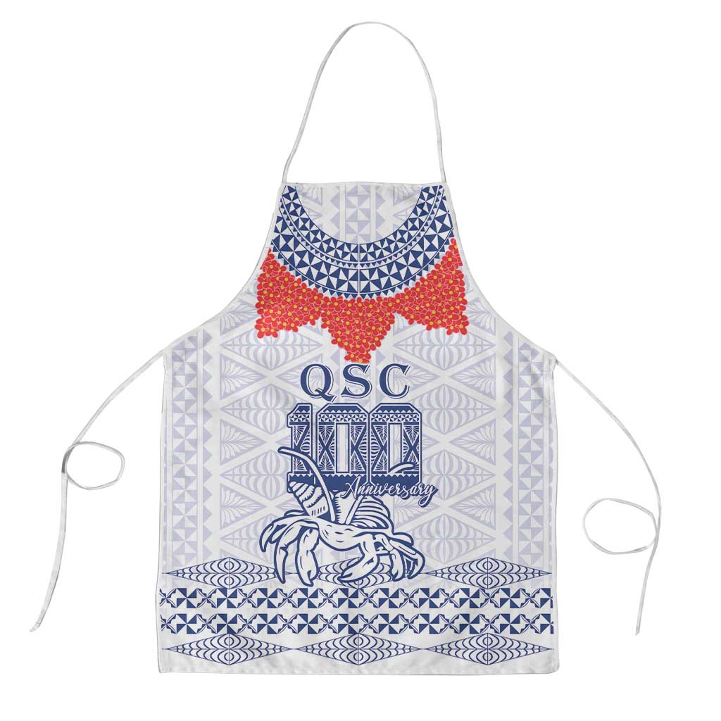 Queen Salote College 100 Years Anniversary Apron Tonga QSC White - Polynesian Pride