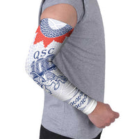 Queen Salote College 100 Years Anniversary Personalized Arm Sleeves Tonga QSC White - Polynesian Pride