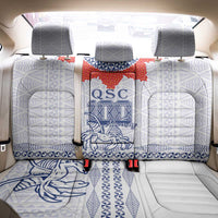 Queen Salote College 100 Years Anniversary Back Car Seat Cover Tonga QSC White - Polynesian Pride