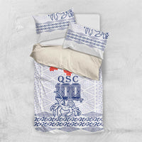 Queen Salote College 100 Years Anniversary Bedding Set Tonga QSC White - Polynesian Pride
