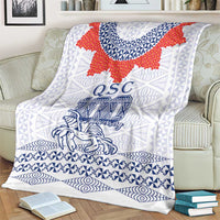 Queen Salote College 100 Years Anniversary Blanket Tonga QSC White - Polynesian Pride
