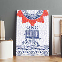 Queen Salote College 100 Years Anniversary Canvas Wall Art Tonga QSC White - Polynesian Pride