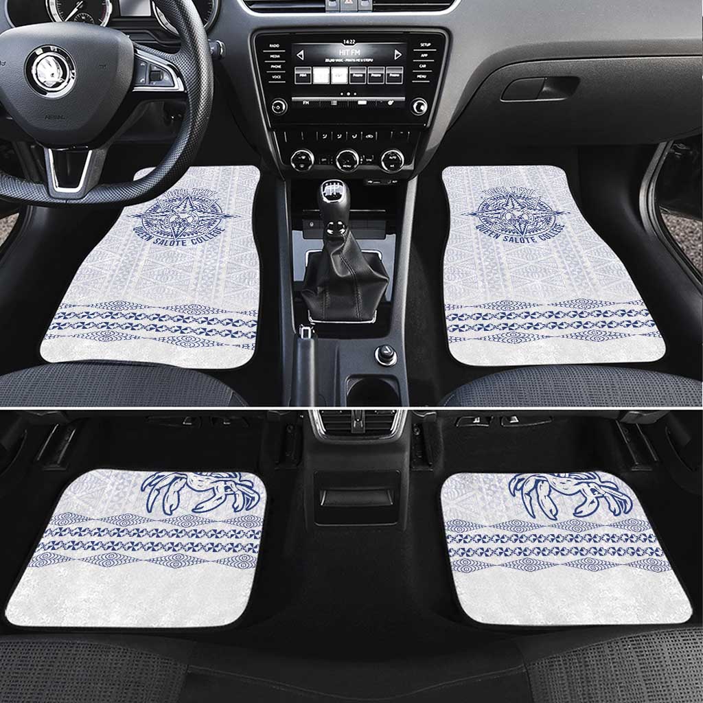Queen Salote College 100 Years Anniversary Personalized Car Mats Tonga QSC White - Polynesian Pride