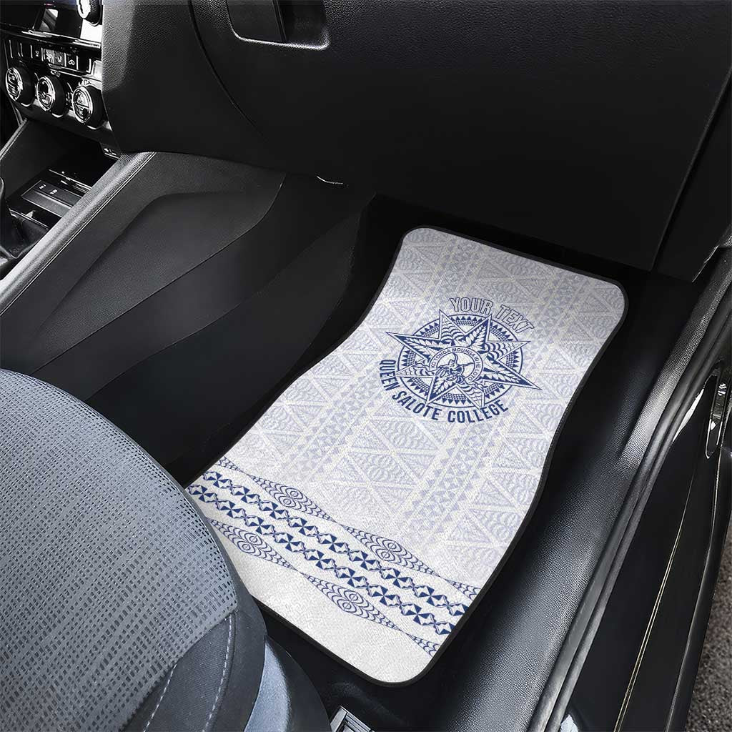 Queen Salote College 100 Years Anniversary Personalized Car Mats Tonga QSC White - Polynesian Pride