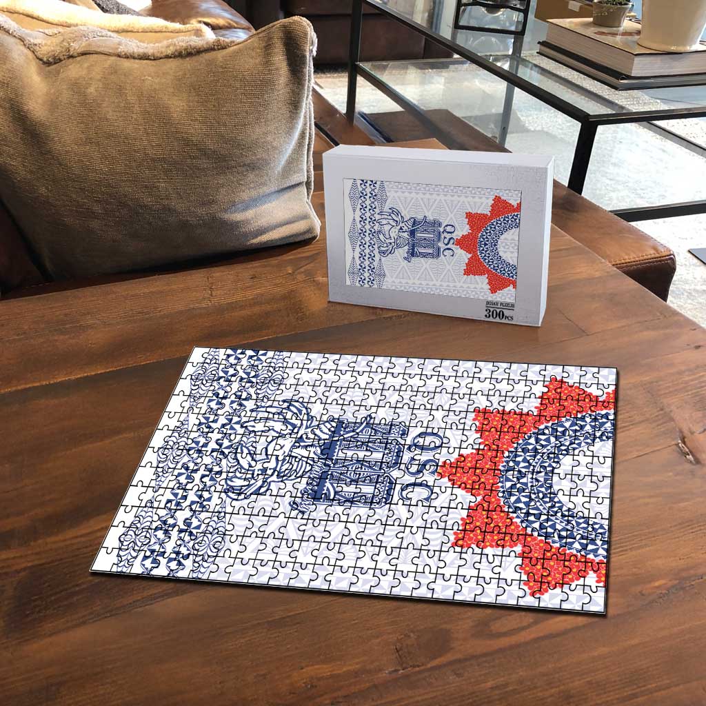 Queen Salote College 100 Years Anniversary Puzzle Tonga QSC White - Polynesian Pride