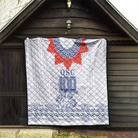 Queen Salote College 100 Years Anniversary Quilt Tonga QSC White - Polynesian Pride