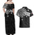 Personalised Philippines Couples Matching Off Shoulder Maxi Dress and Hawaiian Shirt Tribal Sun LT7 - Polynesian Pride