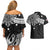 Personalised Philippines Couples Matching Off Shoulder Short Dress and Hawaiian Shirt Tribal Sun LT7 - Polynesian Pride