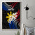 Personalised Philippines Tribal Canvas Wall Art Mix Plumeria - Flag Colors LT7 - Polynesian Pride