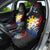 Personalised Philippines Tribal Car Seat Cover Mix Plumeria - Flag Colors LT7 - Polynesian Pride