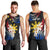 Personalised Philippines Tribal Men Tank Top Mix Plumeria - Flag Colors LT7 - Polynesian Pride