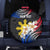 Personalised Philippines Tribal Spare Tire Cover Mix Plumeria - Flag Colors LT7 Black - Polynesian Pride