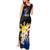 Personalised Philippines Tribal Tank Maxi Dress Mix Plumeria - Flag Colors LT7 - Polynesian Pride