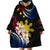 Personalised Philippines Tribal Wearable Blanket Hoodie Mix Plumeria - Flag Colors LT7 - Polynesian Pride