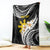 Personalised Philippines Tribal Blanket Mix Plumeria LT7 Black - Polynesian Pride