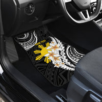 Personalised Philippines Tribal Car Mats Mix Plumeria LT7 - Polynesian Pride