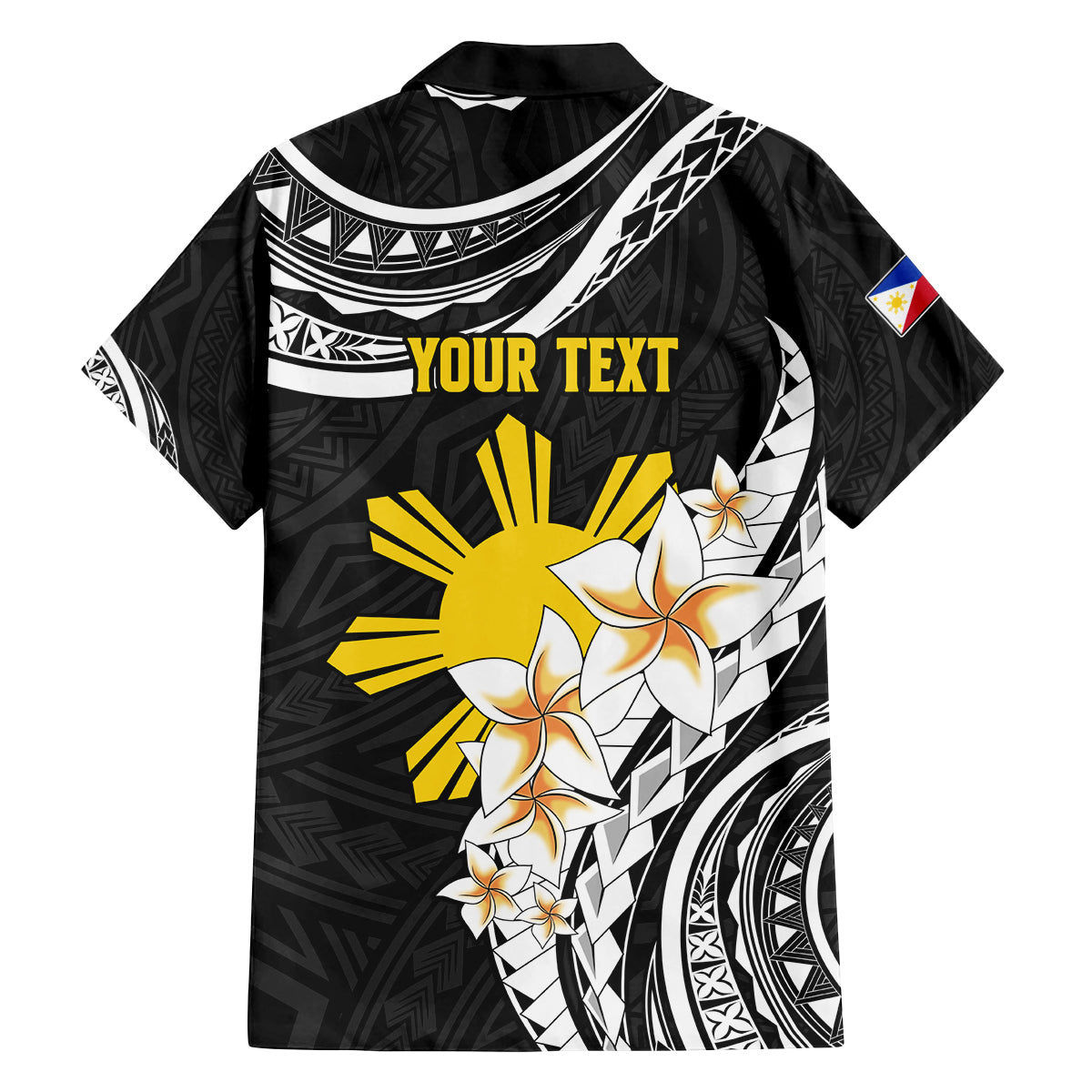 Personalised Philippines Tribal Family Matching Long Sleeve Bodycon Dress and Hawaiian Shirt Mix Plumeria LT7 - Polynesian Pride