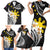 Personalised Philippines Tribal Family Matching Short Sleeve Bodycon Dress and Hawaiian Shirt Mix Plumeria LT7 - Polynesian Pride