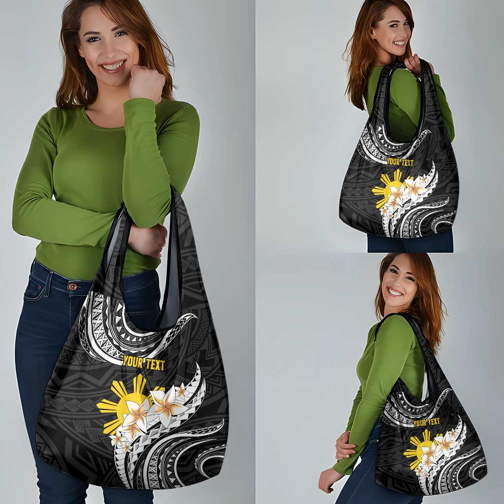 Personalised Philippines Tribal Grocery Bag Mix Plumeria