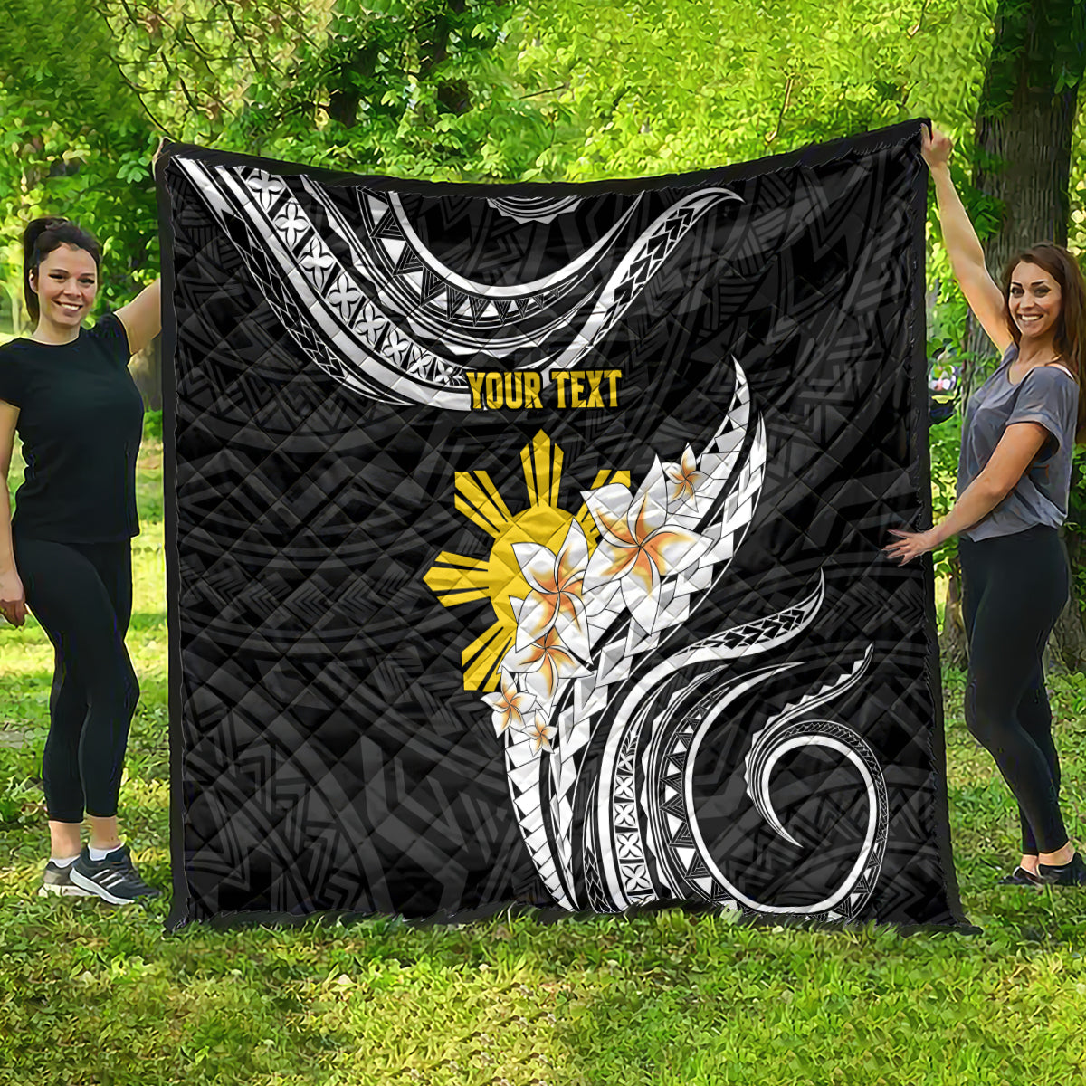 Personalised Philippines Tribal Quilt Mix Plumeria LT7 - Polynesian Pride