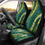 Hawaii Aloha Kakau Car Seat Cover Green Puakenikeni and Maile Lei Twist