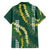 Hawaii Aloha Kakau Hawaiian Shirt Green Puakenikeni and Maile Lei Twist