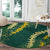 Hawaii Aloha Kakau Round Carpet Green Puakenikeni and Maile Lei Twist