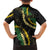 Hawaii Puakenikeni - Maile Lei Family Matching Off Shoulder Maxi Dress and Hawaiian Shirt Obsidian Black