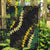 Hawaii Puakenikeni - Maile Lei Garden Flag Obsidian Black