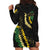 Hawaii Puakenikeni - Maile Lei Hoodie Dress Obsidian Black