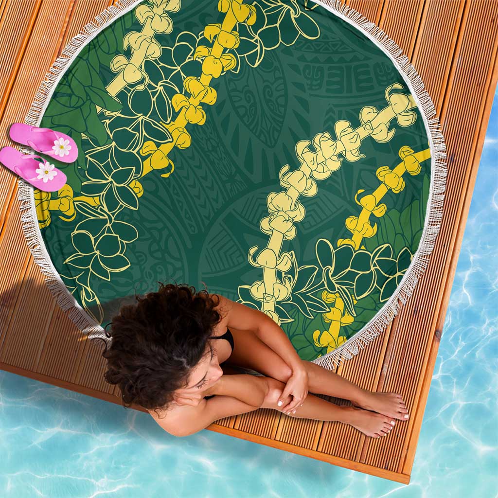 Hawaii Puakenikeni - Maile Lei Beach Blanket Sage Green LT7 - Polynesian Pride