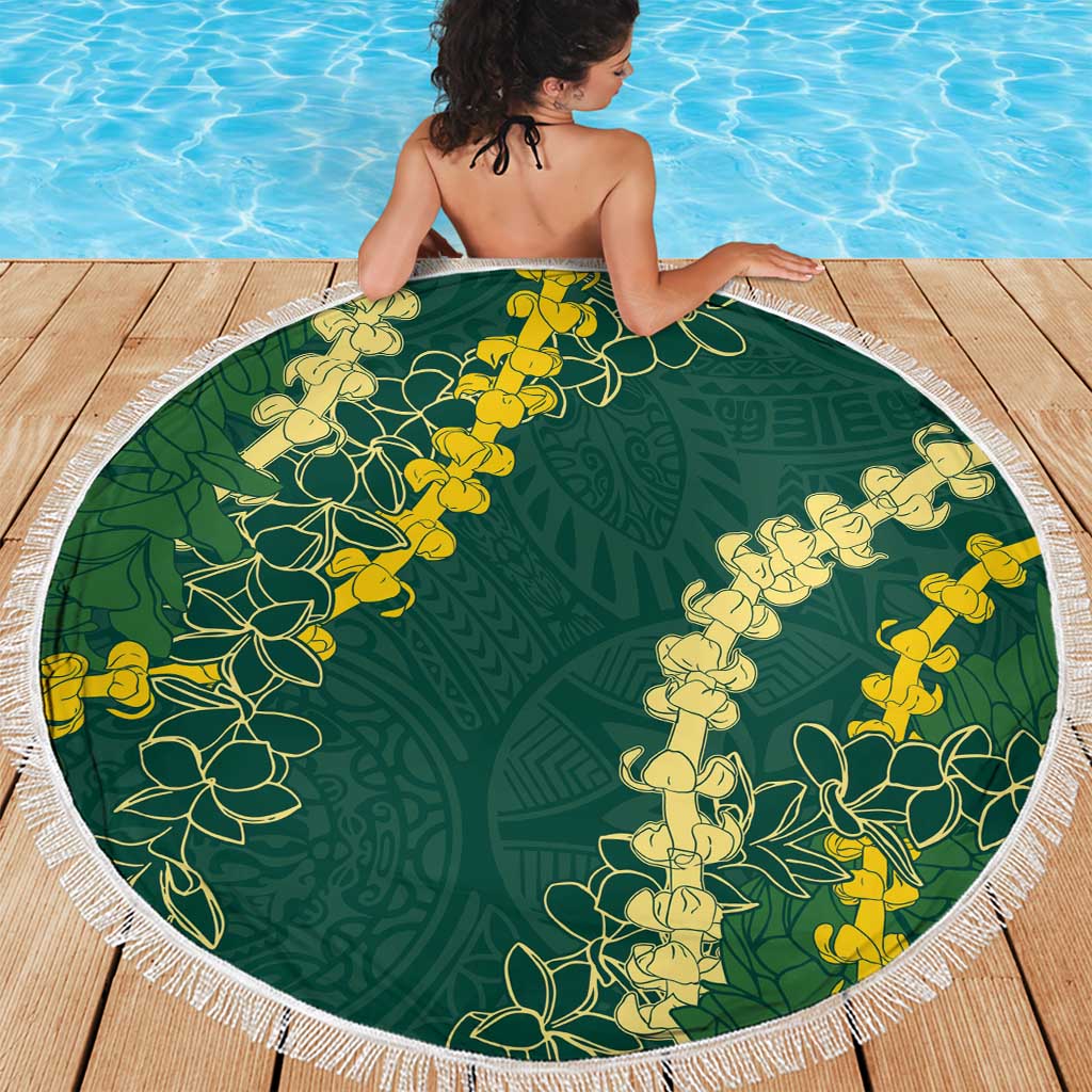 Hawaii Puakenikeni - Maile Lei Beach Blanket Sage Green LT7 - Polynesian Pride