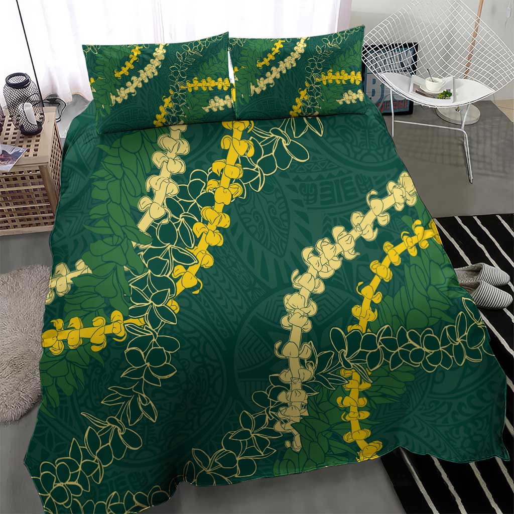 Hawaii Puakenikeni - Maile Lei Bedding Set Sage Green