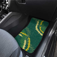 Hawaii Puakenikeni - Maile Lei Car Mats Sage Green