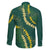 Hawaii Puakenikeni - Maile Lei Family Matching Off Shoulder Maxi Dress and Hawaiian Shirt Sage Green
