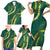 Hawaii Puakenikeni - Maile Lei Family Matching Short Sleeve Bodycon Dress and Hawaiian Shirt Sage Green