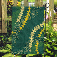 Hawaii Puakenikeni - Maile Lei Garden Flag Sage Green LT7 Garden Flag Sage Green - Polynesian Pride