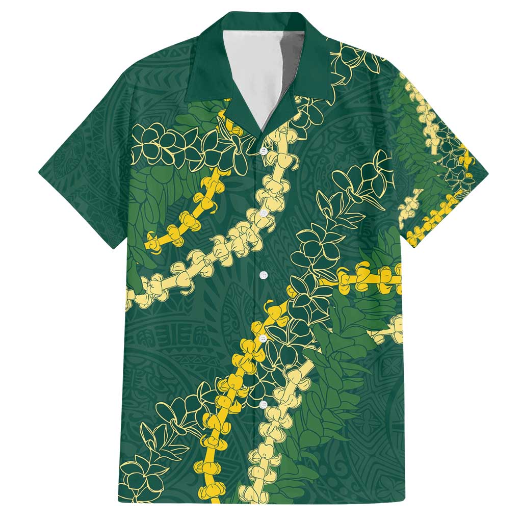 Hawaii Puakenikeni - Maile Lei Hawaiian Shirt Sage Green LT7 Sage Green - Polynesian Pride