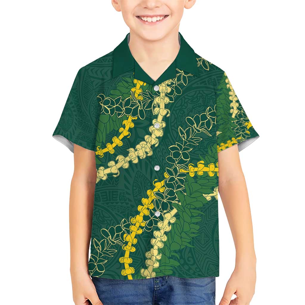 Hawaii Puakenikeni - Maile Lei Hawaiian Shirt Sage Green LT7 - Polynesian Pride