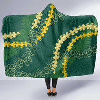 Hawaii Puakenikeni - Maile Lei Hooded Blanket Sage Green LT7 One Size Sage Green - Polynesian Pride