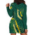 Hawaii Puakenikeni - Maile Lei Hoodie Dress Sage Green