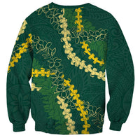 Hawaii Puakenikeni - Maile Lei Sweatshirt Sage Green LT7 - Polynesian Pride