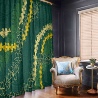 Hawaii Puakenikeni - Maile Lei Window Curtain Sage Green LT7 - Polynesian Pride