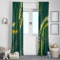 Hawaii Puakenikeni - Maile Lei Window Curtain Sage Green LT7 - Polynesian Pride