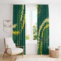Hawaii Puakenikeni - Maile Lei Window Curtain Sage Green LT7 - Polynesian Pride
