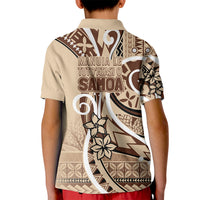 Samoa Siapo Classic Motif Kid Polo Shirt Manuia le tuto’atasi o Samoa Independence